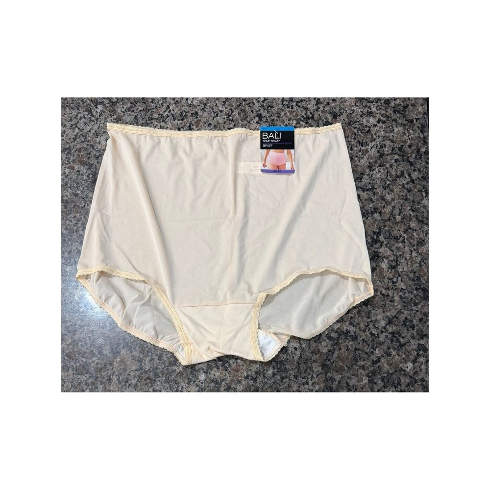 Bali Skimp Skamp Briefs Mocha Mist Beige High Rise Panty 2633 Size 2XL/9 NEW